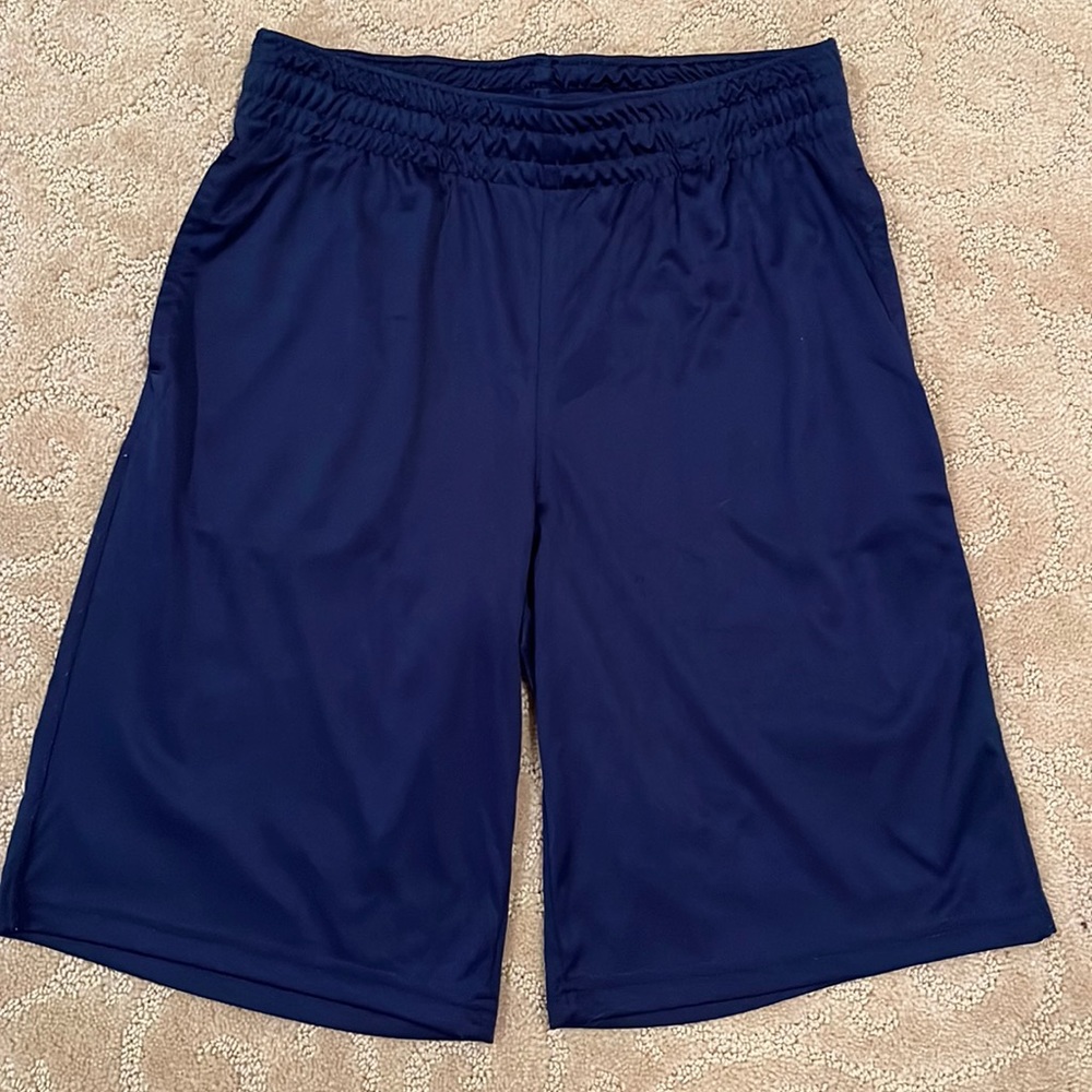 2 pairs of Cat & Jack Boys Dark Blue Dri-fit Sports Shorts.